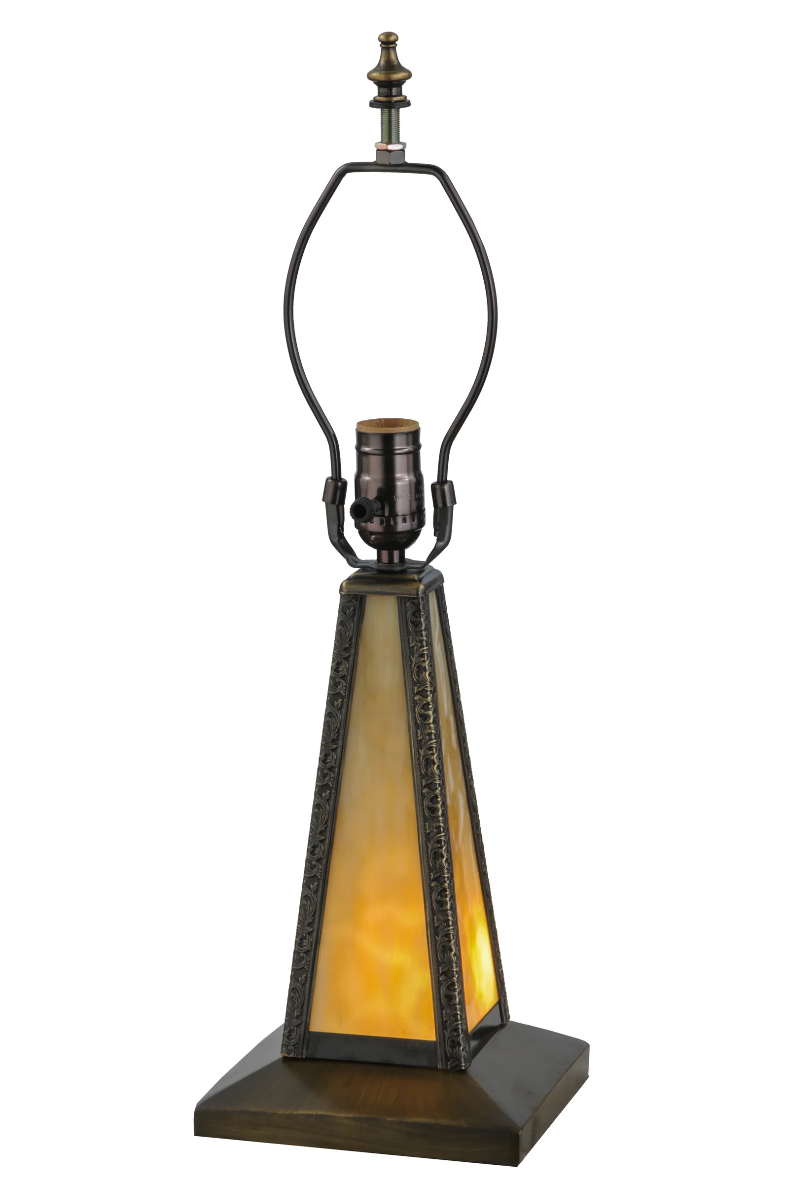 11"H Mission Lighted Table Base