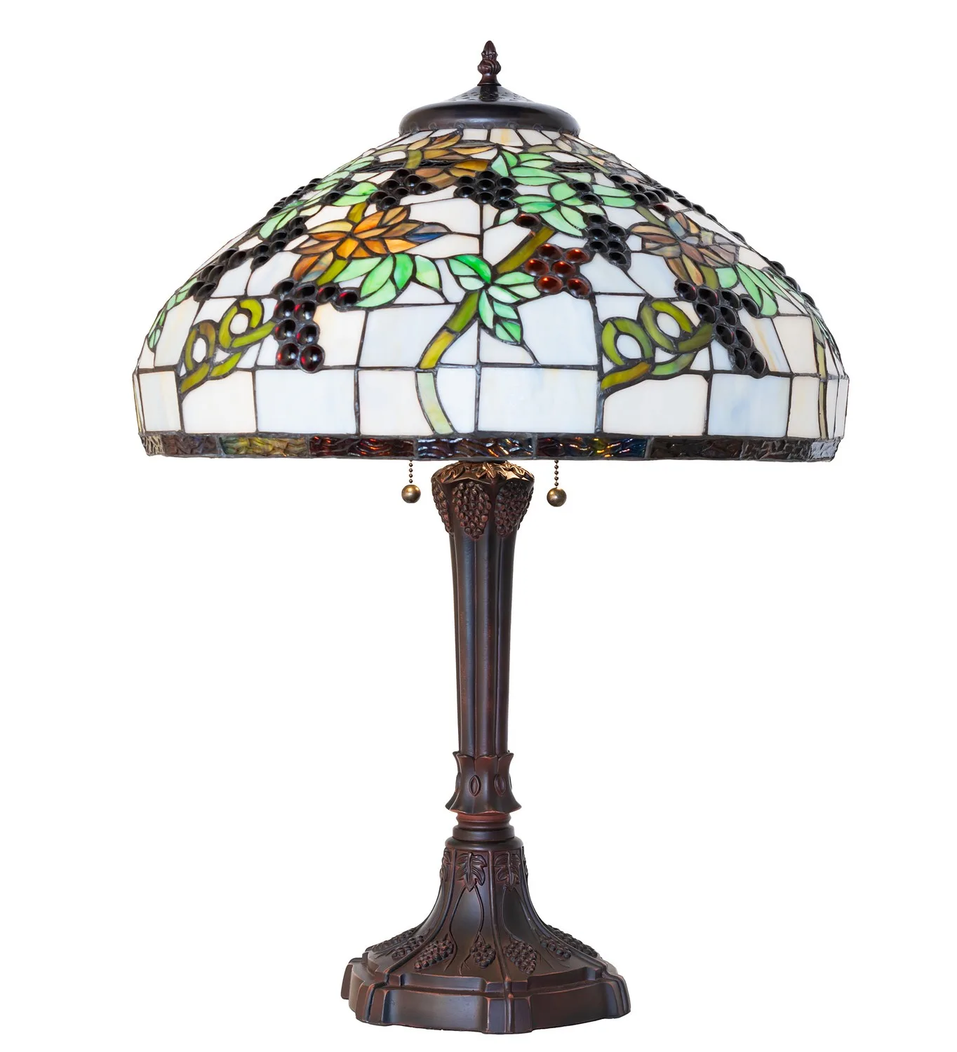 Veneto Two Light Table Lamp in Mahogany Bronze