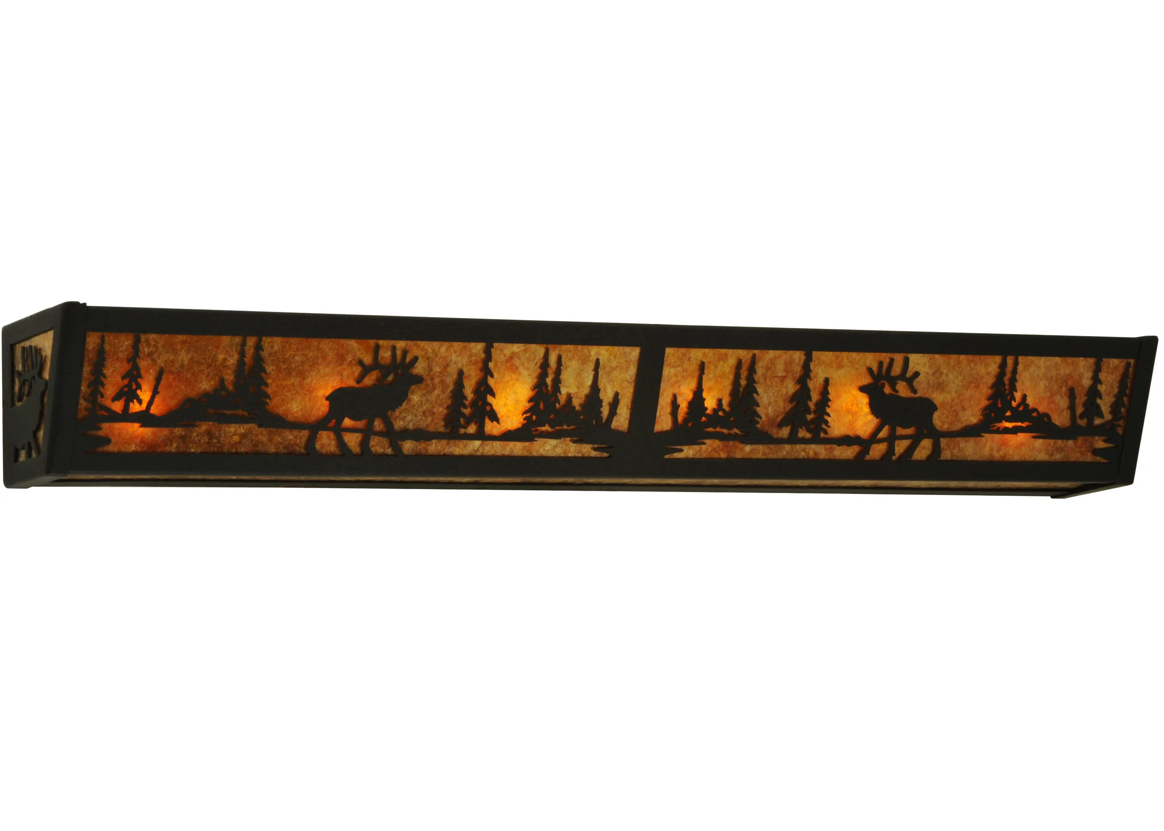 36" Wide Elk at Lake Vanity Light