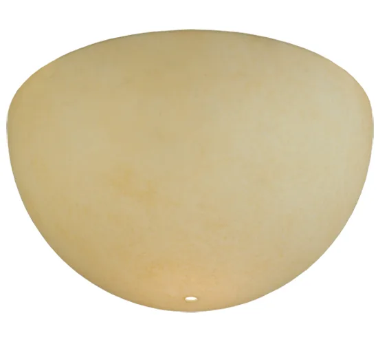 12"W X 5.75"H X 1/8"TK Bowl Beige Acrylic Shade