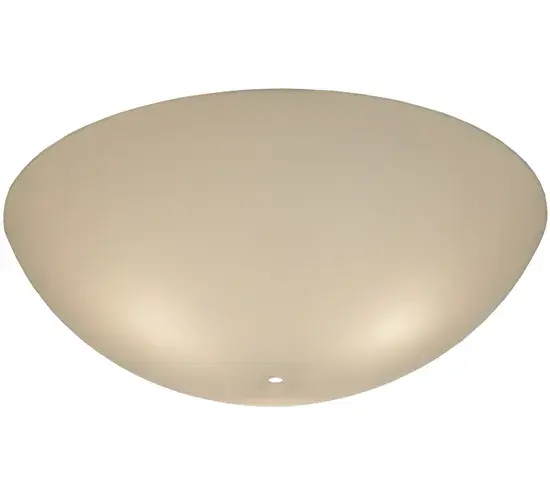 17"W X 5"H X 1/8"TK Bowl White Acrylic Shade