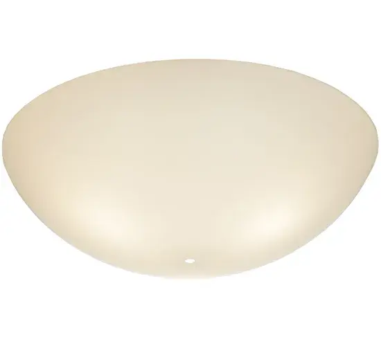 17"W X 5"H X 1/8"TK Bowl White Acrylic Shade