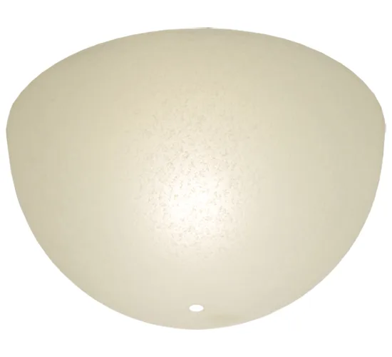 12"W X 6"H X 1/8"TK Bowl White Spakle Acrylic Shade