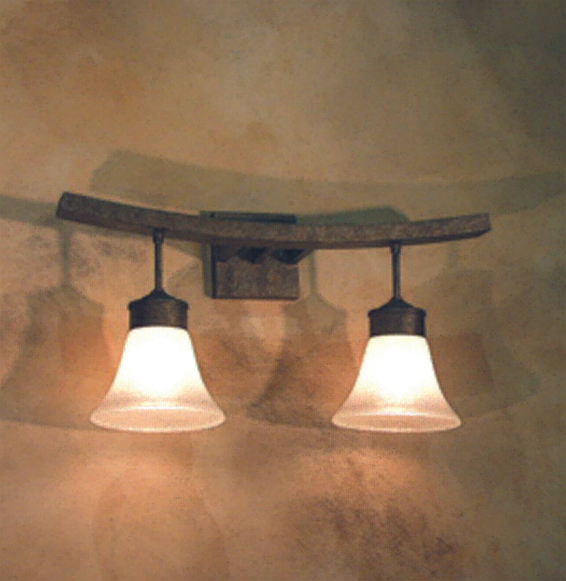 Leya Two Light Vanity in Cajun Spice