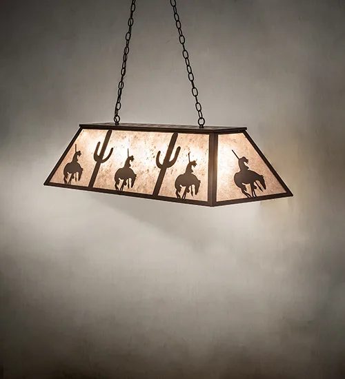 48" Long Trails End Oblong Pendant