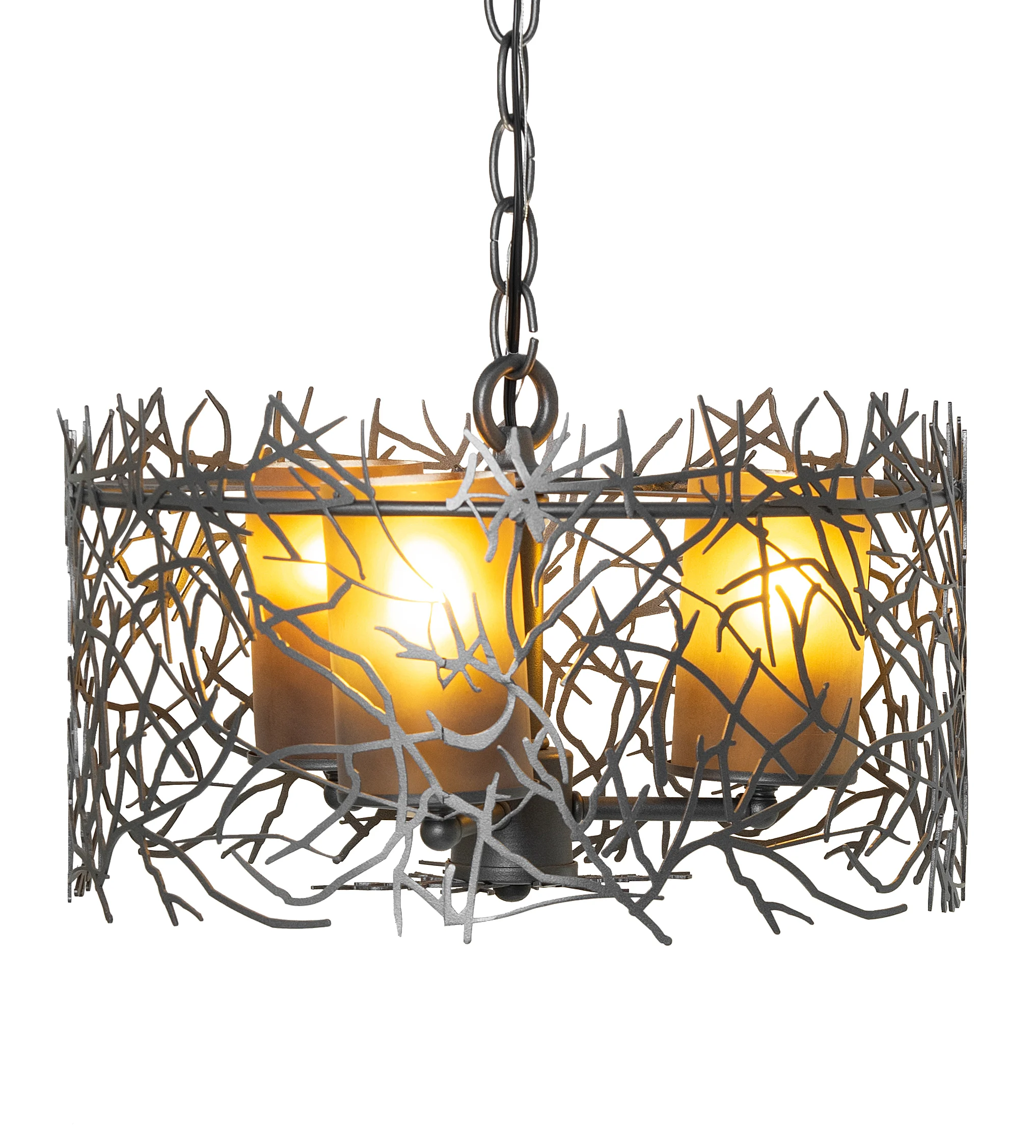 14" Wide Twigs 3 Light Pendant