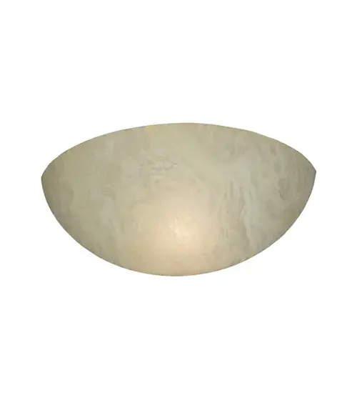 16.75"W X 6.75"H X 5"D Half Bowl Bleached Honey Onyx Acrylic Shade - alternate view