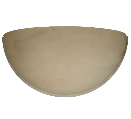 12.5"W X 6.25"H X 6"D Half Bowl Alabaster Acrylic Shade