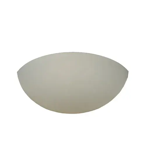 16.75"W X 7"H X 5"D Half Bowl White Acrylic Shade - alternate view