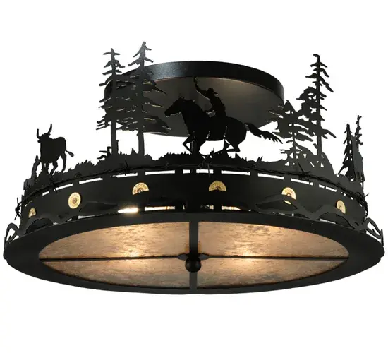 The Cowboy & Steer by Meyda Lighting - Image 1