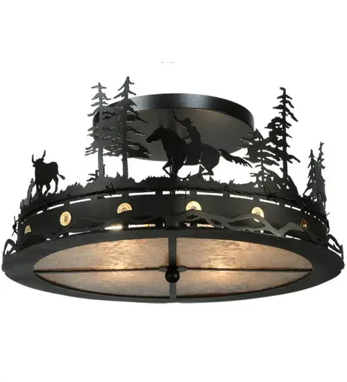 The Cowboy & Steer by Meyda Lighting - Image 2