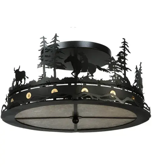 The Cowboy & Steer by Meyda Lighting - Image 3