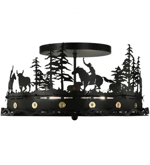 The Cowboy & Steer by Meyda Lighting - Image 4