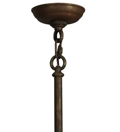 60" Wide Banana Bamboo 6 Light Chandelier - Image 11