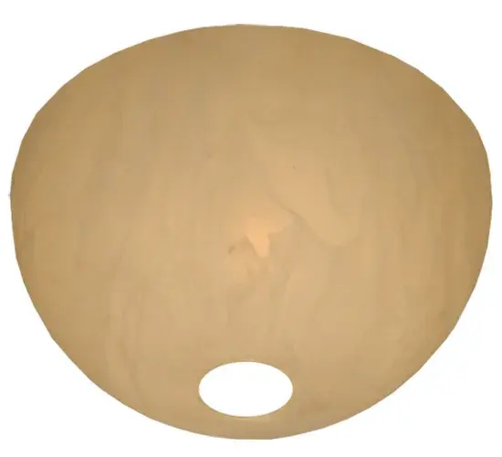 8"W X 4"H X 1/8"TK Bowl Alabaster Acrylic Shade