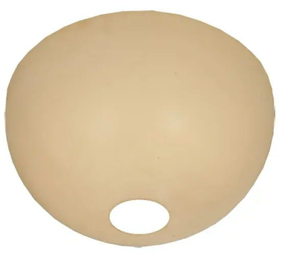 8"W X 4"H X 1/8"TK Bowl White Acrylic Shade