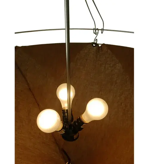 32"W Strathallan Double Tree Fabric Inverted Pendant - Image 10