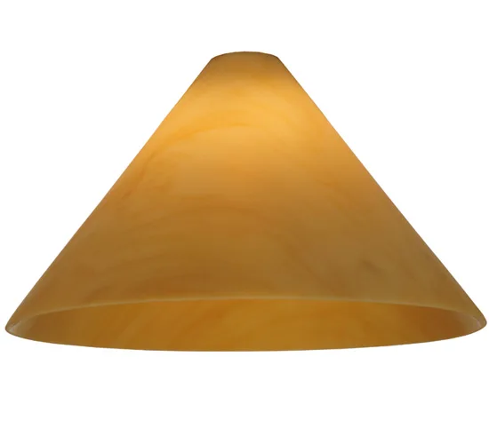 12"W X 7"H X 1/8"TK Cone Tawnyrock Idalight Shade