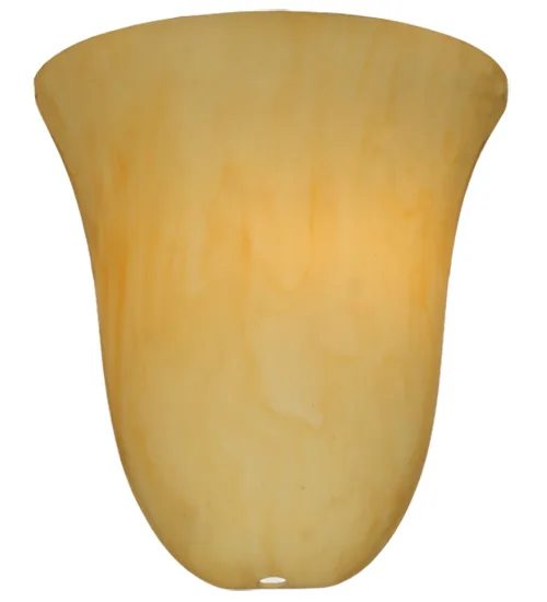 8"W X 8.75"H X 3.5"D Ida Half Bell Earth Marble Acrylic Shade