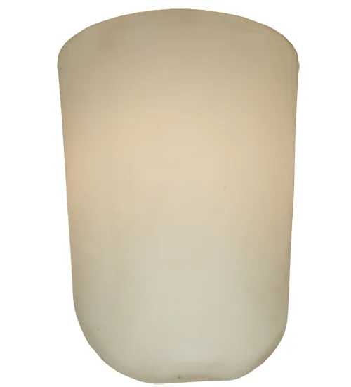 6.5"W X 8.5"H X 3.75"D Ida Half Bell White Acrylic Shade