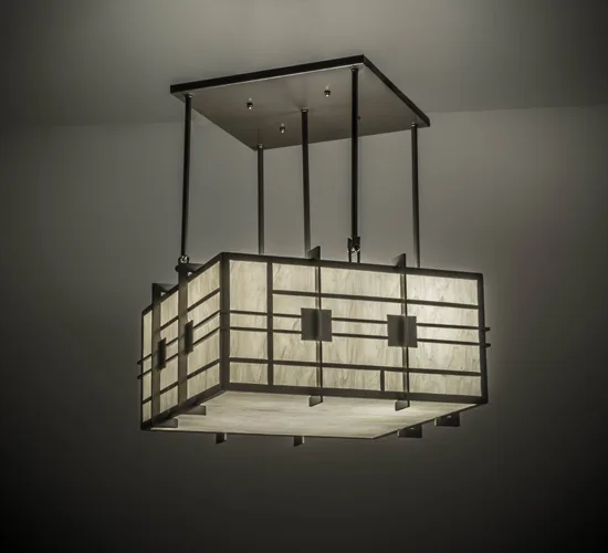 24"Sq Spalding Pendant