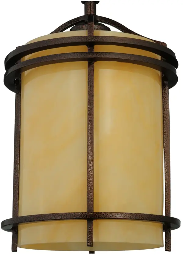 Every Meyda Tiffany item is a unique handcrafted work of art. Natural variations in the wide array of materials that we use to create each Meyda product make every item a masterpiece of its own. Photographs are a general representation of the product. Colors and designs will vary. Collection: Cilindro Finish: New Copper Vein Glass: Sahara Taupe Idalight Width: 7.25" Height: 106.00" Length: 7.25" Weight: 5.00 lb Number of Bulbs: 1 Maximum Wattage: 50.00 W Bulb Type: MR16 Bulb Base: E26 Material: Steel Country of Origin: USA Safety Listing: Damp Safety Rating: Damp