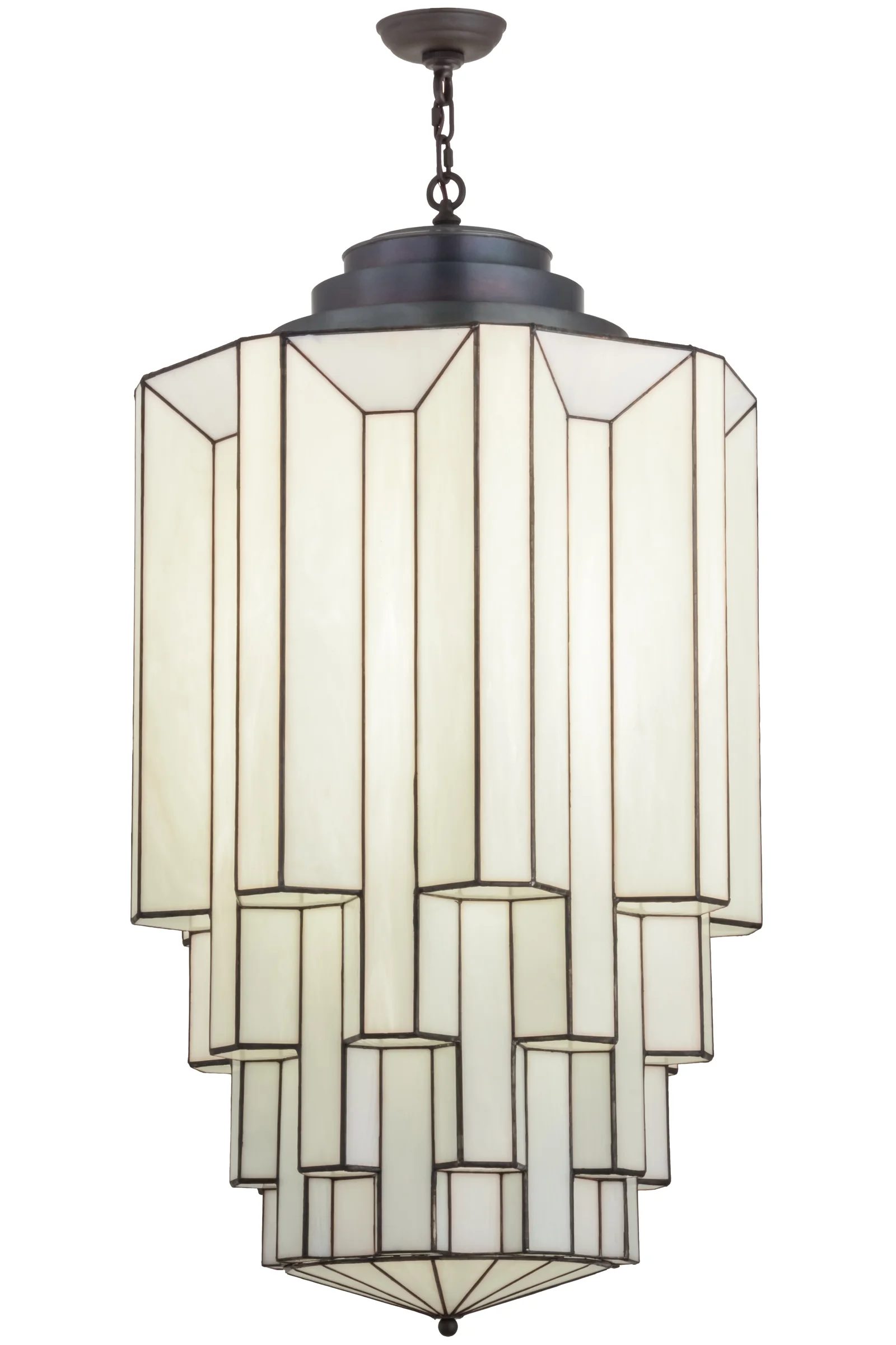 Paramount One Light Pendant in Blackened Brass
