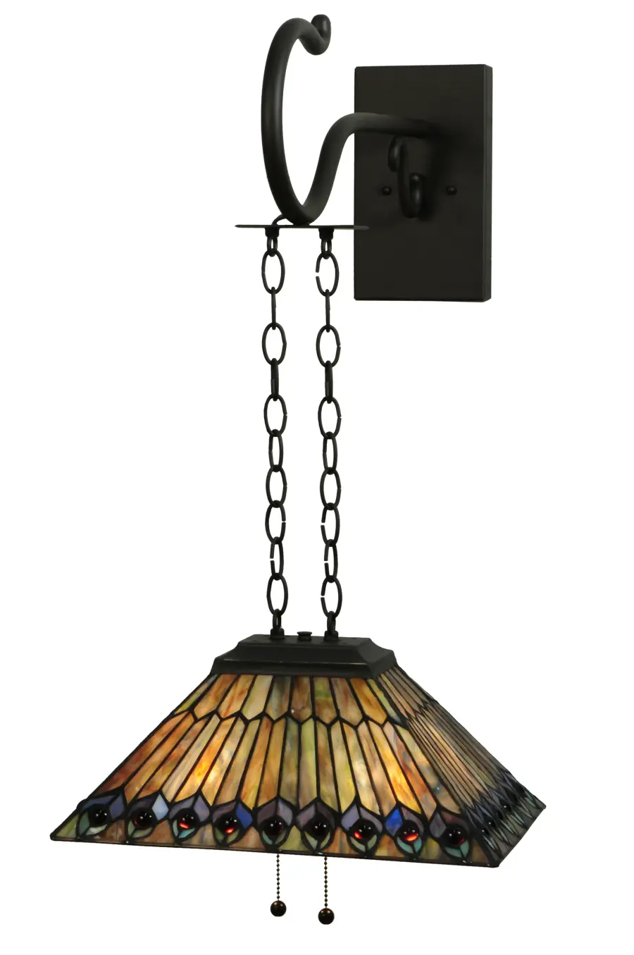 The Tiffany Jeweled Peacock by Meyda Lighting - Image 1