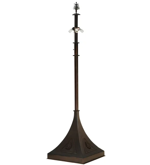 81" High Mountain Pine Floor Base