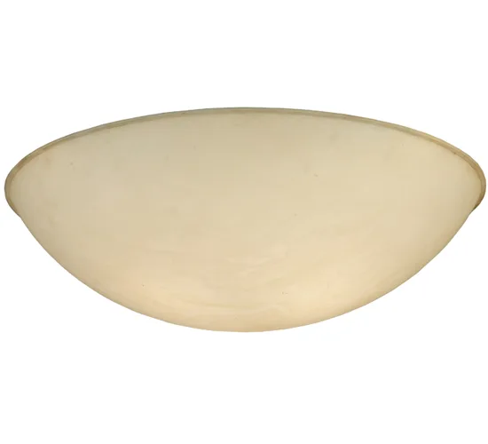 24.5"W X 7"H X 1/4"TK Bowl Bleached Honey Onyx Acrylic Shade