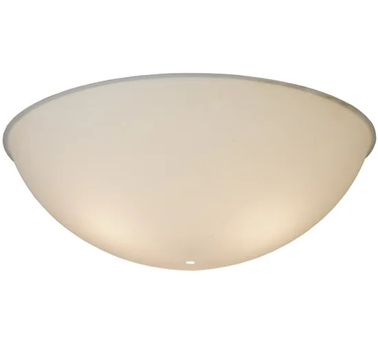 18.5"W X 6"H X 1/8"TK Bowl White Acrylic Shade