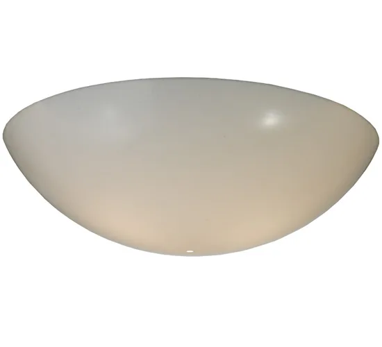 24"W X 7"H X 1/8"TK Bowl White Acrylic Shade