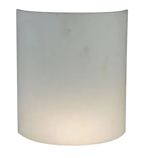 8"W X 9"H X 3.25"D Lens White Acrylic Shade