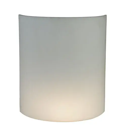 8"W X 9"H X 3.25"D Lens White Acrylic Shade - alternate view