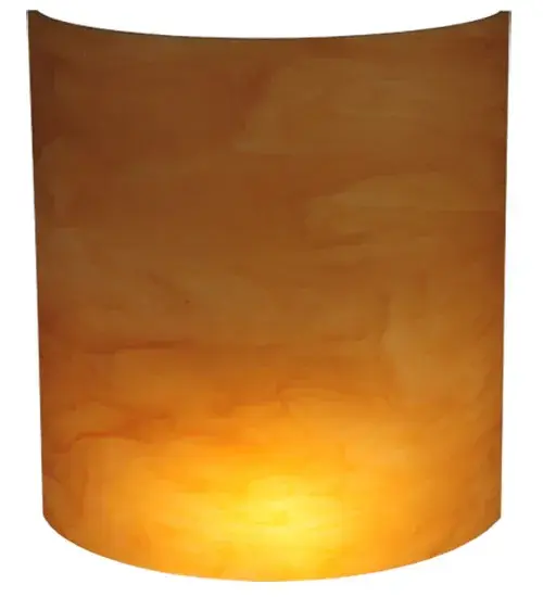 8"W X 9"H X 3"D Lens Earth Marble Acrylic Shade