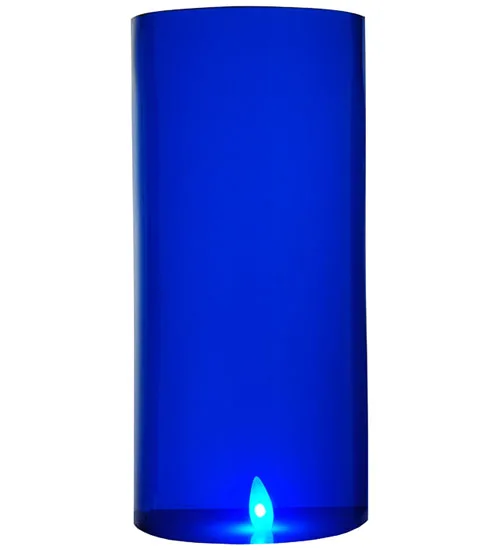 12"W X 27.5"H X 6"D Lens Royal Blue Acrylic Shade