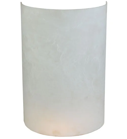 10"W X 14.8"H X 5.5"D Lens White Swirl Acrylic Shade
