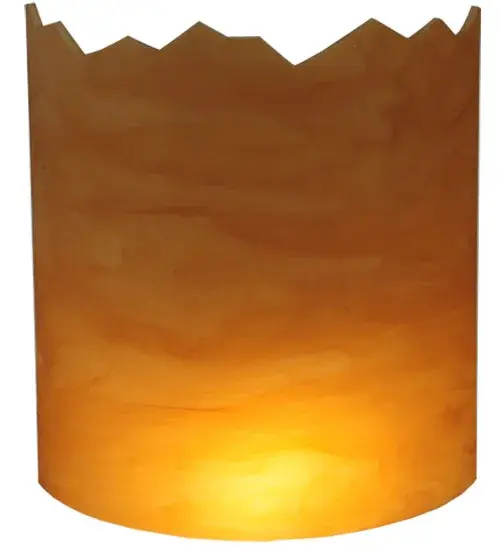 8"W X 9"H X 3"D Lens Earth Marble Acrylic Shade
