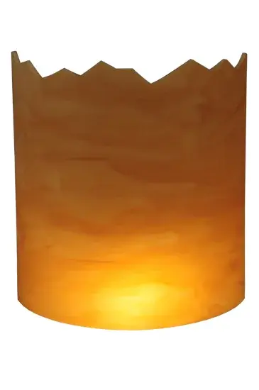 8"W X 9"H X 3"D Lens Earth Marble Acrylic Shade - alternate view