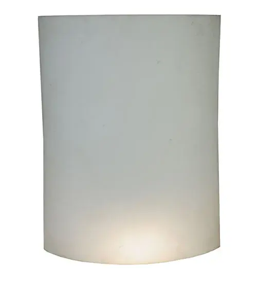 14.25"W X 19"H X 5"D Lens White Acrylic Shade
