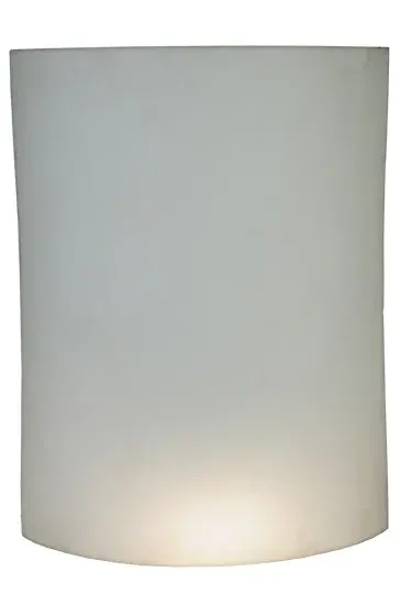 14.25"W X 19"H X 5"D Lens White Acrylic Shade - alternate view