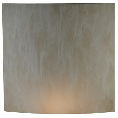 18"W X 17.5"H X 2.5"D Lens Alabaster Acrylic Shade