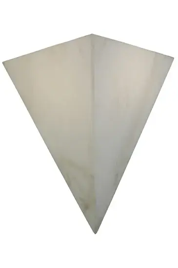 13.75"W X 14"H X 8"D Lens White Acrylic Shade - alternate view