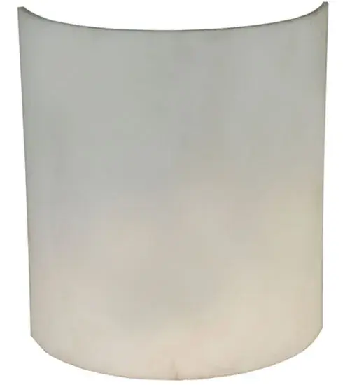 8"W X 9"H X 3.25"D Lens White Acrylic Shade - alternate view