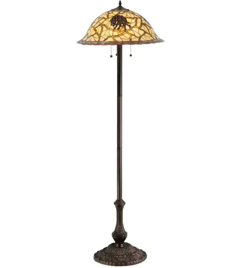 61.25"H Pinecone Floor Lamp