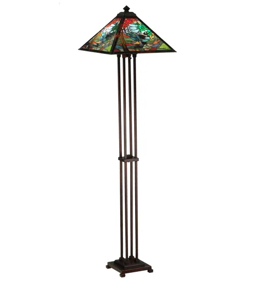63.75"H Tiffany River of Life Floor Lamp