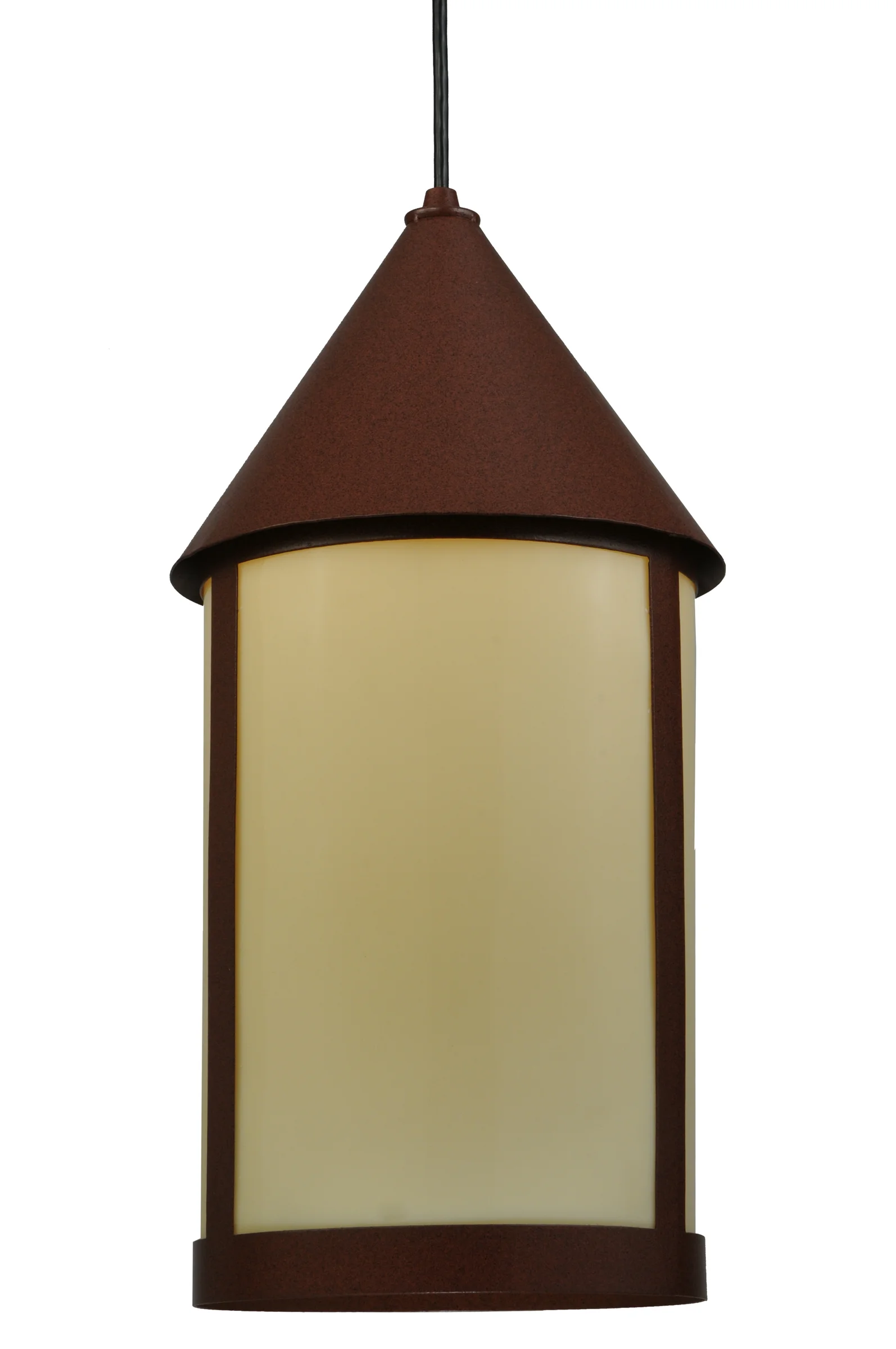 Julian One Light Pendant in Rust