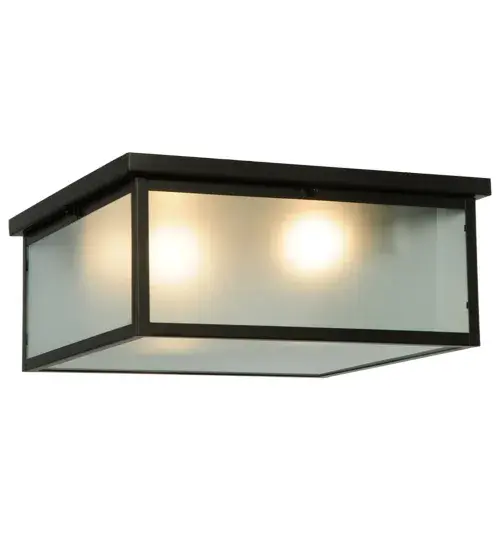 This ceiling fixture makes a stunning Craftsman-style statement; with a geometric profile and minimalist design. The fixture can be mounted in hallways and entryways while providing beautiful ambient lighting in fine homes; restaurants; and other spaces. The Frosted Clear Glass lens is enhanced with a Timeless Bronze powder coat on Brass hardware. The Craftsman Signature Hyde Park Prime Flush Mount is part of our American-made; American-designed; handcrafted Craftsman Signature Series; which is manufactured in Yorkville; New York. The fixture is UL and cUL listed for use in dry and damp locations. Our Build Your Own Craftsman Signature Series features unlimited combinations of styles. The collection is called Build Your Own because it is fully configurable and customizable; from size and design to finish and lens color. Choose from many style options or send us your concept today! Call today to learn how to use the configuration tool available on our website to generate an item number instantly.