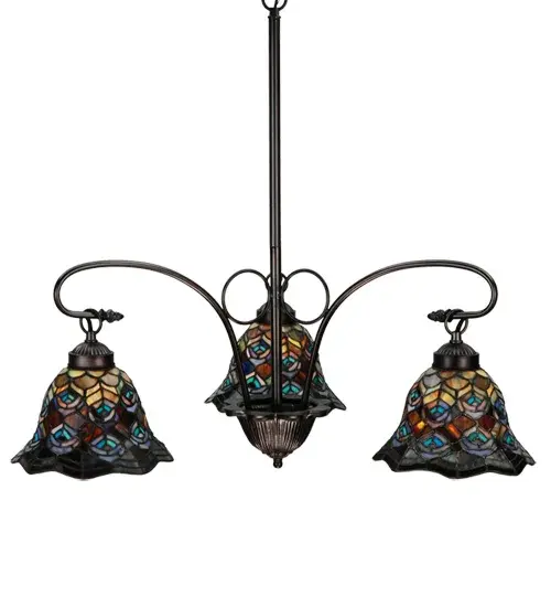 The Tiffany Peacock Feather by Meyda Lighting - Image 4
