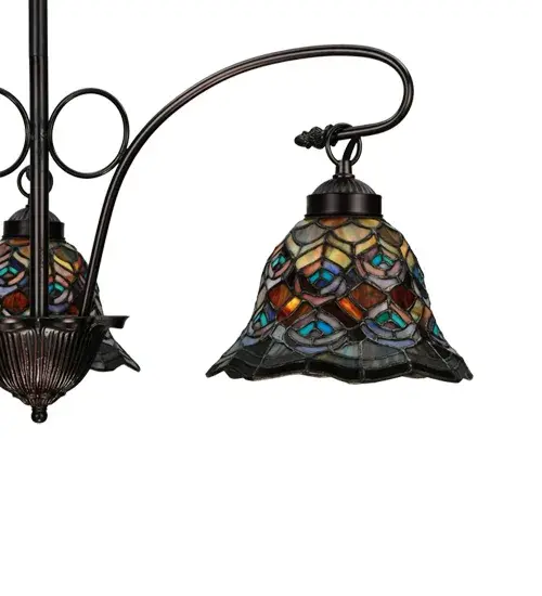 The Tiffany Peacock Feather by Meyda Lighting - Image 8